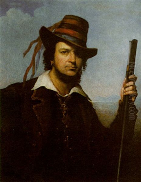 Self-portrait As A Brigand Oil Painting by William Daniels