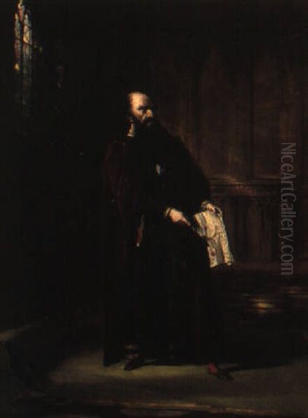 Portrait Of Frederick Forrest In The Character Of Shylock Oil Painting by William Daniels