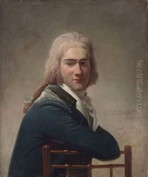 Portrait Du Jeune De Vignier Oil Painting by Henri-Pierre Danloux