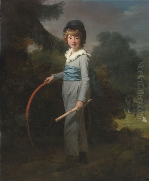 Portrait Of Henry John Lambert Oil Painting by Henri-Pierre Danloux