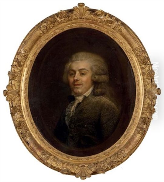 Portrait De Monsieur De Fonbrunes Oil Painting by Henri-Pierre Danloux