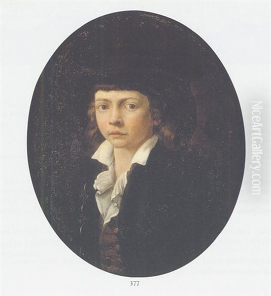 Portrait De Louis Xvii (?) Oil Painting by Henri-Pierre Danloux