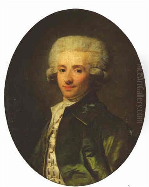 Portrait De Elie Charles De Talleyrand, Prince De Chalais Oil Painting by Henri-Pierre Danloux