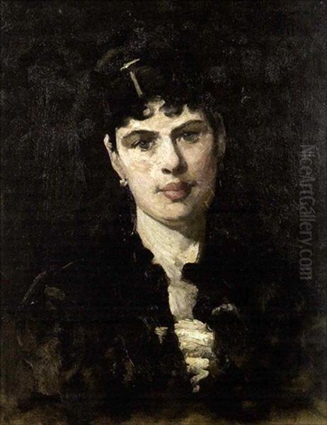 Portrait Of A Lady Oil Painting by William Turner Dannat