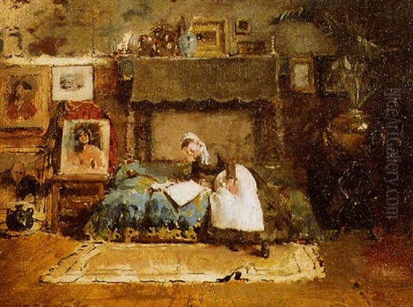 Studio Interior, Paris Oil Painting by William Turner Dannat