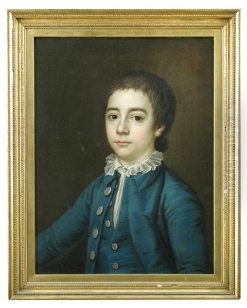 Portrait Of Sir George Gunning, Bt (1763-1823) As A Boy Oil Painting by Joseph Friedrich August Darbes