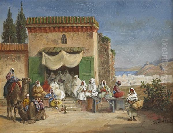 Orientalisk Scen Oil Painting by Fritz Ludvig von Dardel