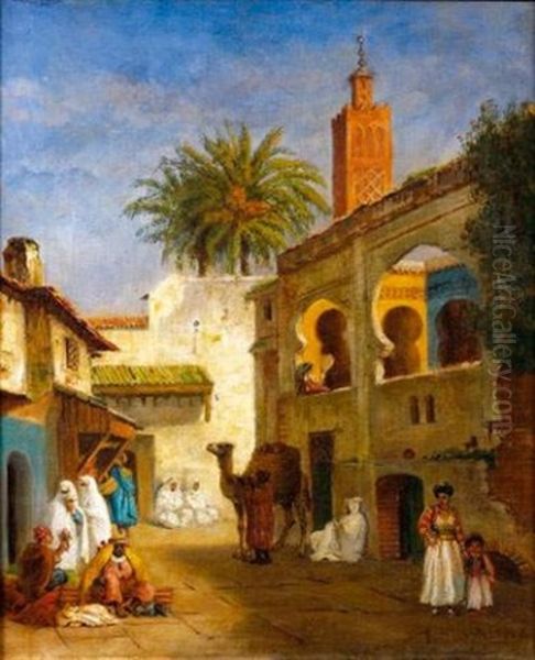 Montif From Tlemcen (algerie) Oil Painting by Fritz Ludvig von Dardel