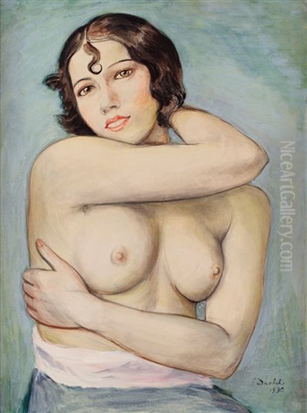 Marthe Oil Painting by Nils Dardel