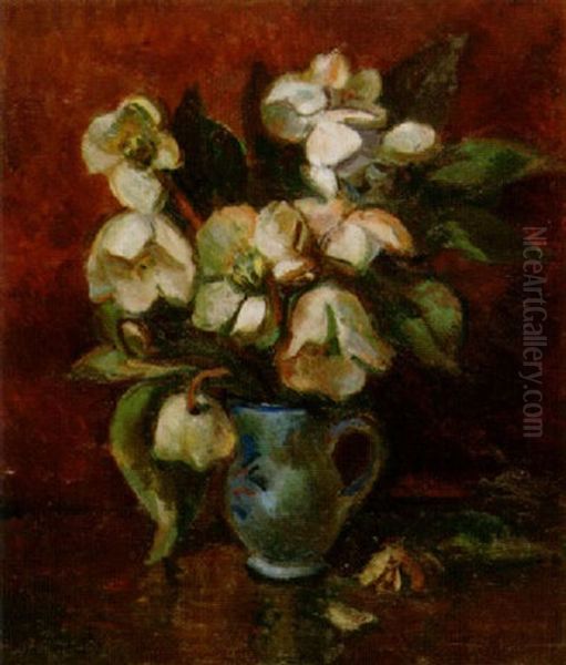 Blumenstilleben Im Krug Oil Painting by Georges Darel