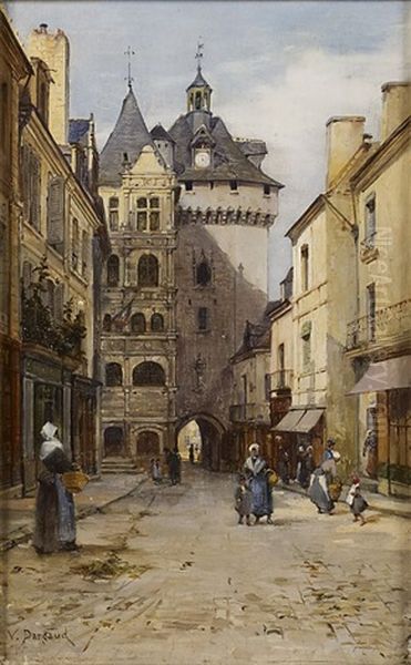 Vue De Ville Oil Painting by Paul Joseph Victor Dargaud