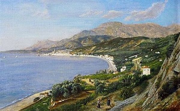 Sur La Cote Oil Painting by Paul Joseph Victor Dargaud