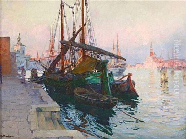 Voilier A Venise by Henri Gaston Darien