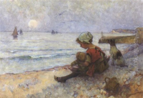 Petite Soeur Oil Painting by Henri Gaston Darien