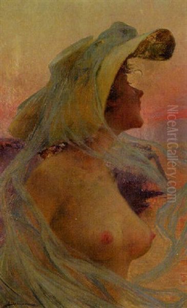 Baigneuse Au Crepuscule Oil Painting by Henri Gaston Darien