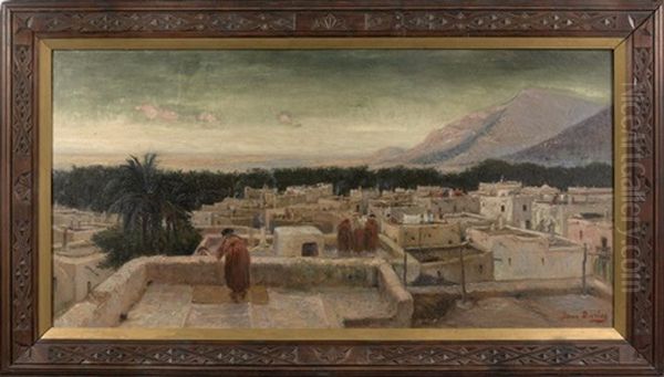 Bou-saada, Cite Du Bonheur Oil Painting by Jean Darley