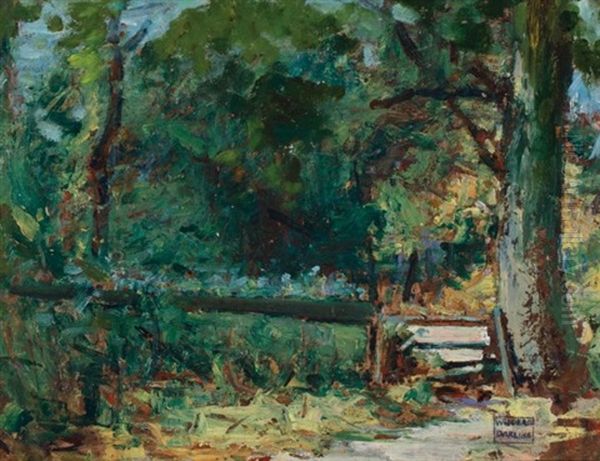 The Gate Oil Painting by Wilder M. Darling