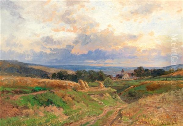 West Of Vienna Oil Painting by Hugo Darnaut