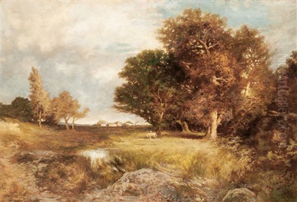 Marshy Area In The Fall Oil Painting by Hugo Darnaut