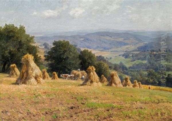 Sommer Im Wienerwaldgebiet Oil Painting by Hugo Darnaut