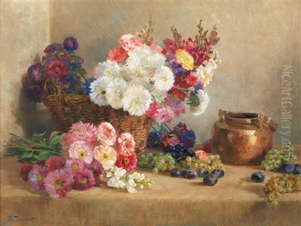 Herbstblumen Oil Painting by Hugo Darnaut