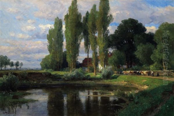 Motiv Bei Plankenberg Oil Painting by Hugo Darnaut