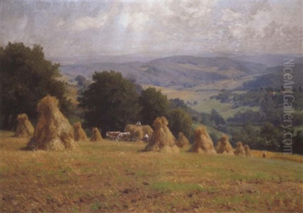 Sommer Im Wienerwaldgebiet Oil Painting by Hugo Darnaut