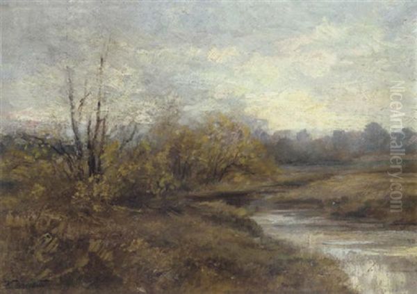 Aulandschaft Oil Painting by Hugo Darnaut