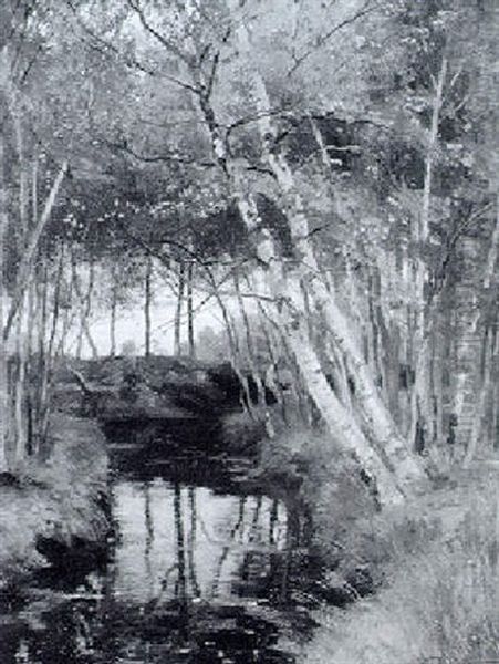 Waldlandschaft Oil Painting by Hugo Darnaut