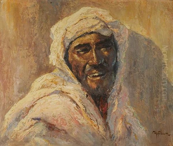 Portret Araba Oil Painting by Maurycy Apfelbaum