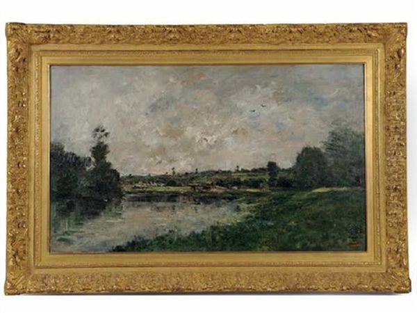 Bords De L'oise Oil Painting by Charles Daubigny