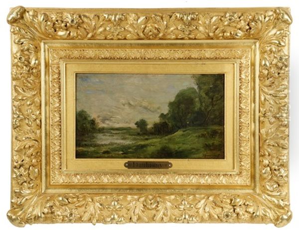 L'etang Oil Painting by Charles Francois Daubigny