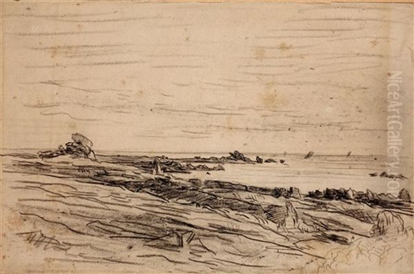 La Baie Oil Painting by Charles Francois Daubigny