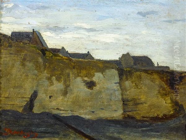 Franzosische Kustenlandschaft Oil Painting by Charles Francois Daubigny