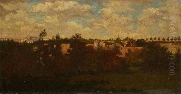 Paysage Oil Painting by Charles Francois Daubigny