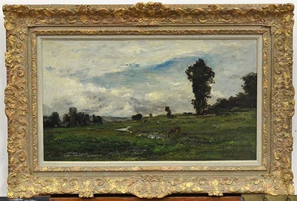 Country Landscape Oil Painting by Charles Francois Daubigny