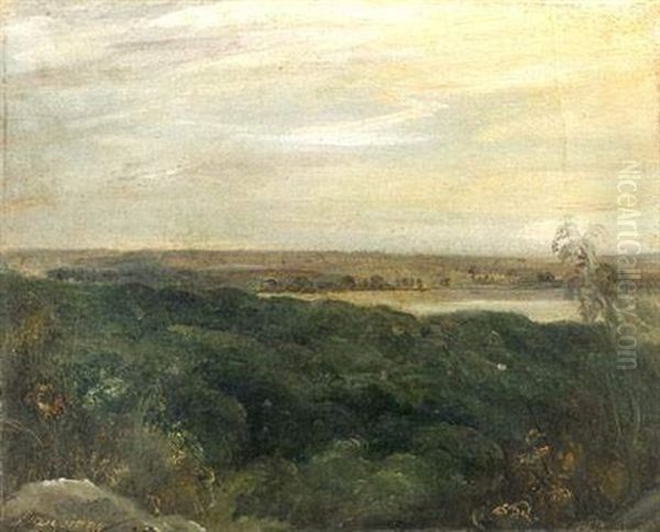 Paysage Oil Painting by Charles Francois Daubigny