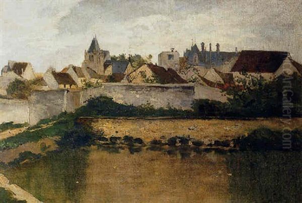 Le Village, Auvers-sur-oise Oil Painting by Charles Francois Daubigny