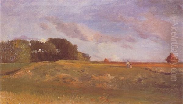 Paysage Du Valmondois Oil Painting by Charles Francois Daubigny