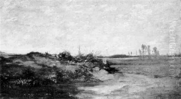 Weite Franzosische Landschaft Oil Painting by Charles Francois Daubigny