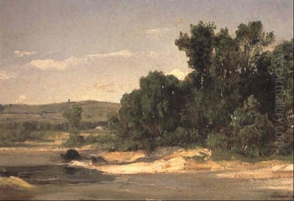 Bord De L'oise Oil Painting by Charles Francois Daubigny