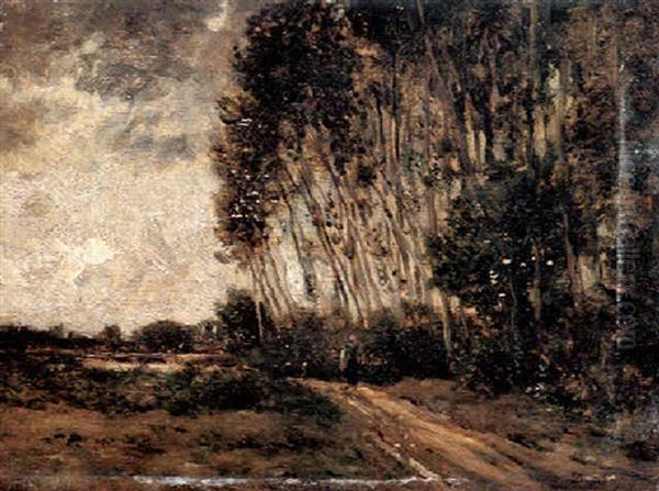 Lisiere De Foret Oil Painting by Charles Francois Daubigny