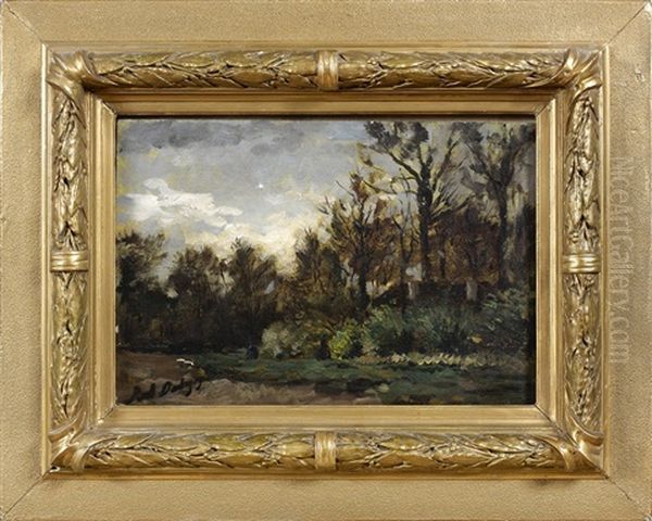 Maison En Sous-bois Oil Painting by Karl Pierre Daubigny