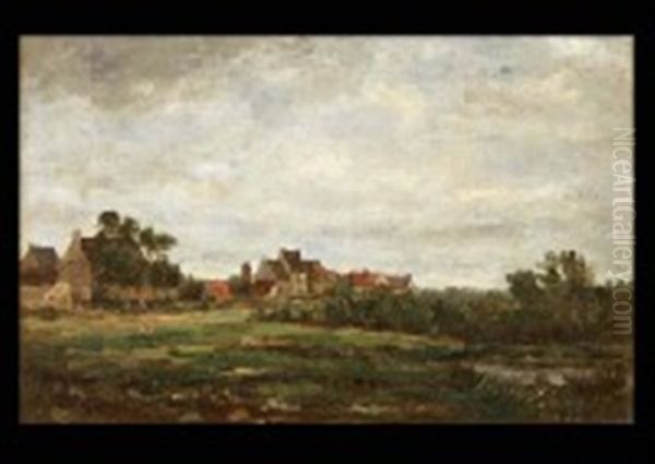 Campagne Oil Painting by Karl Pierre Daubigny