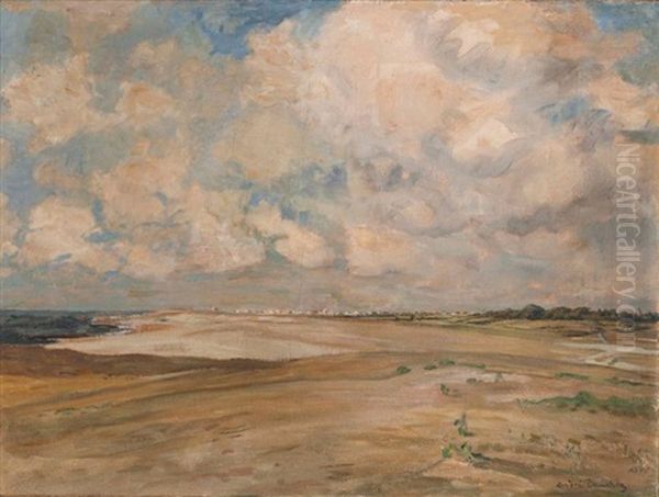 Bord De Mer Oil Painting by Andre Eugene Dauchez