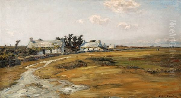 Bretonische Landschaft Oil Painting by Andre Eugene Dauchez