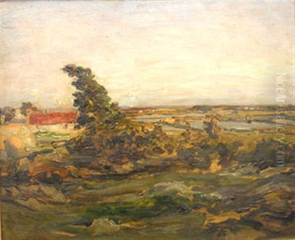 Campagne Du Morbihan Oil Painting by Andre Eugene Dauchez