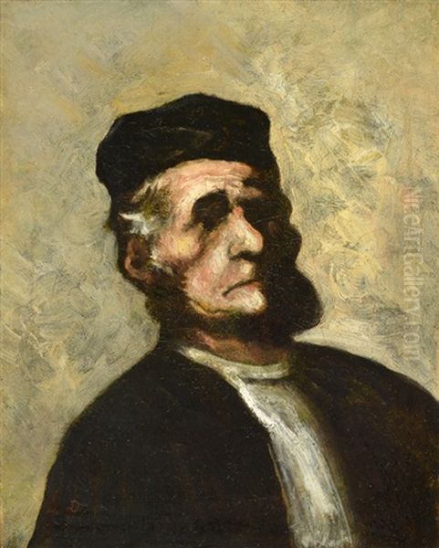 Retrato De Magistrado Oil Painting by Honore Daumier