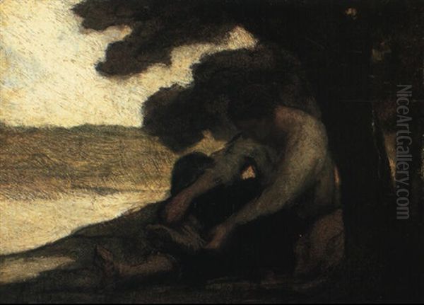 Apres Le Bain Oil Painting by Honore Daumier