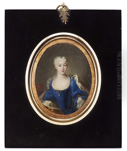 Portrait Miniature Of Maria Clementina Sobieska Oil Painting by Antonio David